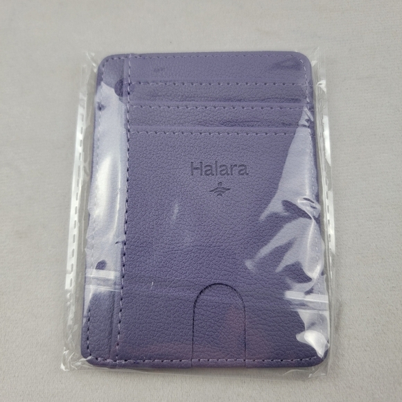 NWT Halara purple slim ID / cardholder 8 slots total 4.5" x 3.25" - Picture 1 of 3